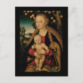 Maagdenkind onder Apple Tree Cranach Briefkaart (Voorkant)