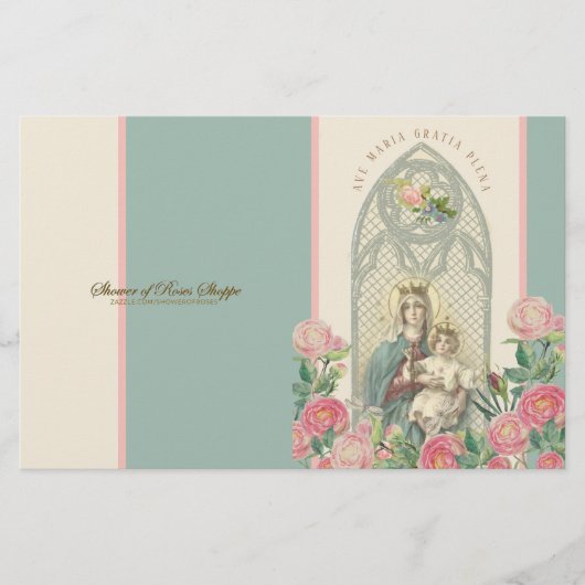 Maagdenmaag Mary Jesus Prayer St. Therese Rozen (Voorkant)