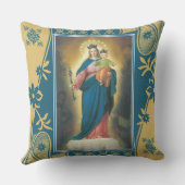 Maagdenmaagd Maria Help van christenen Baby Jezus Kussen (Achterkant)