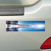 Maagdenmaagd Maria over de oceaan Bumpersticker (Op auto)