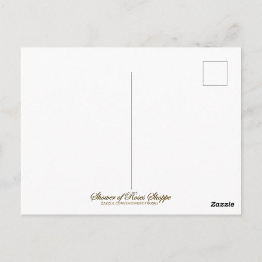 Maagdenmaagd Maria Rozen  Religieus Briefkaart (Achterkant)