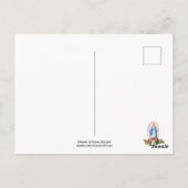 Maagdenmaagd Maria Rozen Religieuze Vintage Briefkaart (Achterkant)
