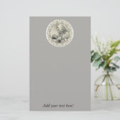 Maagdenmaagd Maria zonder Baby Jesus Lace-grens Briefpapier (Staand voorkant)