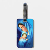 Maagdenmaagd Maria zonder Baby Jezus Bagagelabel (Achterkant verticaal)