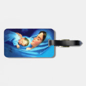 Maagdenmaagd Maria zonder Baby Jezus Bagagelabel (Achterkant horizontaal)