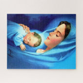 Maagdenmaagd Maria zonder Baby Jezus Legpuzzel (Horizontaal)