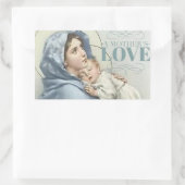 Maagdenmaagd Maria zonder Baby Jezus Rechthoekige Sticker (Tas)