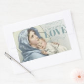 Maagdenmaagd Maria zonder Baby Jezus Rechthoekige Sticker (Envelop)