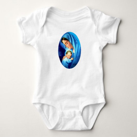 Maagdenmaagd Maria zonder Baby Jezus Romper (Voorkant)