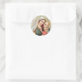 Maagdenmaagd Maria zonder Baby Jezus Ronde Sticker (Tas)