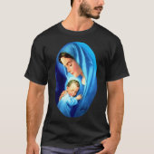 Maagdenmaagd Maria zonder Baby Jezus T-shirt (Voorkant)