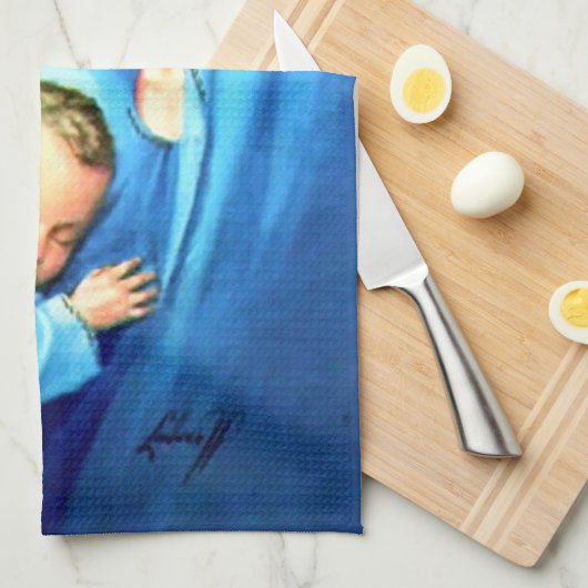 Maagdenmaagd Maria zonder Baby Jezus Theedoek (Quarter Fold)