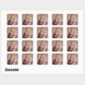 Maagdenmaagd Maria zonder Baby Jezus Vierkante Sticker (Vel)