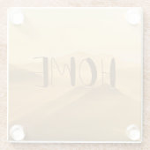 Maagdenmist in zonnescherm glazen onderzetter (Achterkant)