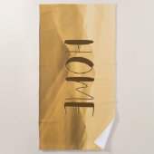 Maagdenmist in zonnescherm strandlaken (Voorkant)