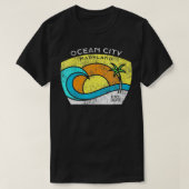Maagdenoceaanstad Maryland T-T-shirt OC MD VNeck T-shirt (Design voorkant)