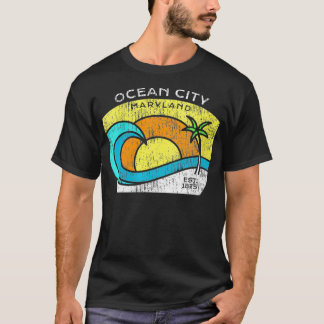 Maagdenoceaanstad Maryland T-T-shirt OC MD VNeck T-shirt