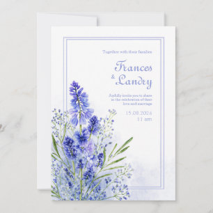 Maagdenpalm Aquarel Botanische Muscari Lijstje Kaart