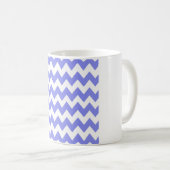 Maagdenpalm Blauw Chevron – Kraakwit Zigzag Koffiemok (Voorkant rechts)