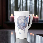 Maagdenpalm Blauwe en Paarse Maanfeeën Latte Mok