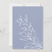 maagdenpalm bloem bruiloft net getrouwd kaart (Achterkant)