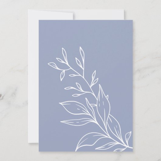 maagdenpalm bloem bruiloft net getrouwd kaart (Achterkant)