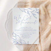 Maagdenpalm Bloem Bruiloft Net Getrouwd Kaart