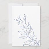 Maagdenpalm Bloem Bruiloft Net Getrouwd Kaart (Achterkant)