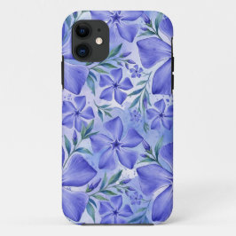 Maagdenpalm Bloemen Blauw Paars Vinca Bloesems Case-Mate iPhone Case