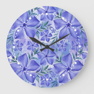 Maagdenpalm Bloemen Blauw Paars Vinca Bloesems Grote Klok