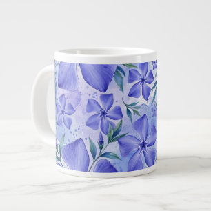 Maagdenpalm Bloemen Blauw Paars Vinca Bloesems Grote Koffiekop