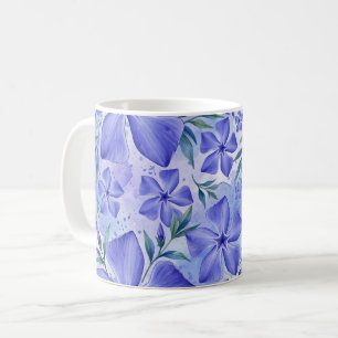 Maagdenpalm Bloemen Blauw Paars Vinca Bloesems Koffiemok