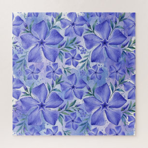 Maagdenpalm Bloemen Blauw Paars Vinca Bloesems Legpuzzel
