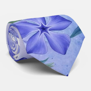 Maagdenpalm Bloemen Blauw Paars Vinca Bloesems Stropdas