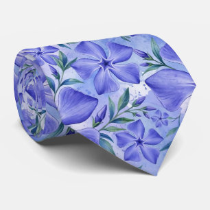 Maagdenpalm Bloemen Blauw Paars Vinca Bloesems Stropdas