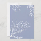 Maagdenpalm Bloemen Boho Bruiloft Uitnodiging (Achterkant)