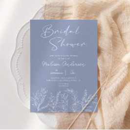 Maagdenpalm Bloemen Boho Bruiloft Uitnodiging