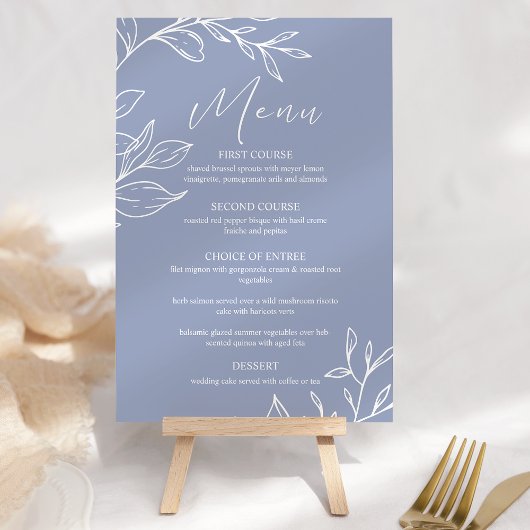Maagdenpalm Bloemen Boho Trouwmenu Menu