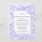 maagdenpalm | Bloemen bruiloft uitnodigingen (Voorkant / Achterkant)