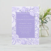 maagdenpalm | Bloemen bruiloft uitnodigingen (Staand voorkant)