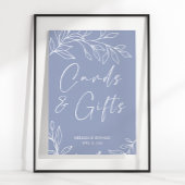 Maagdenpalm Bloemen Eenvoudige Trouwkaart & Cadeau Poster