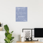 Maagdenpalm Bloemen Elegante Bruiloftsborrel Poste Poster (Thuiskantoor)