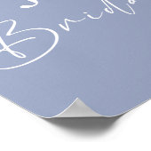 Maagdenpalm Bloemen Elegante Bruiloftsborrel Poste Poster (Hoek)