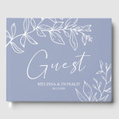 Maagdenpalm Bloemen Simple Boho Bruiloft Gastenboek (Voorkant)