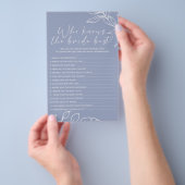 Maagdenpalm Bloemen Spel Wie Kent de Bruid het Bes Flyer (Hand)