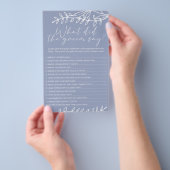 Maagdenpalm Bloemen Spel Zegt de Bruidegom Flyer (Hand)