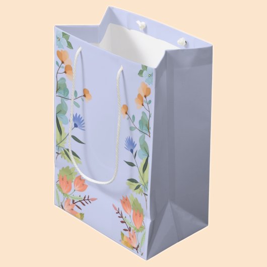 Maagdenpalm bloemen tas medium cadeauzakje