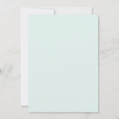 Maagdenpalm Celadon Blad Bruiloft Kaart (Achterkant)