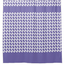 Maagdenpalm en wit Moderne Scherpe Golven Douchegordijn