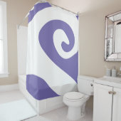 Maagdenpalm en witte wervelgolf douchegordijn (In situ)